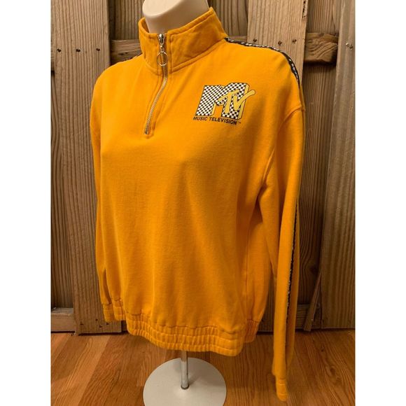 MTV Yellow Pullover Sweatshirt Retro - Picture 4 of 8